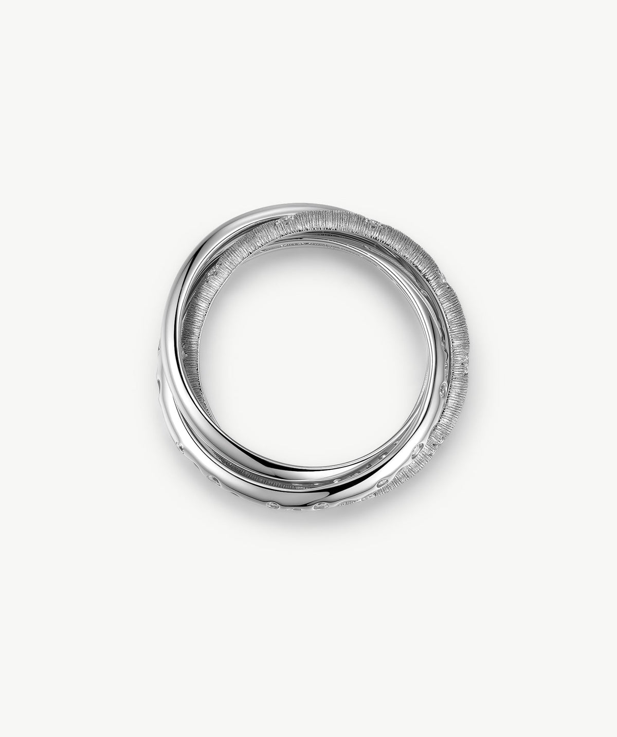 Cetus Triple Band Crossover Ring