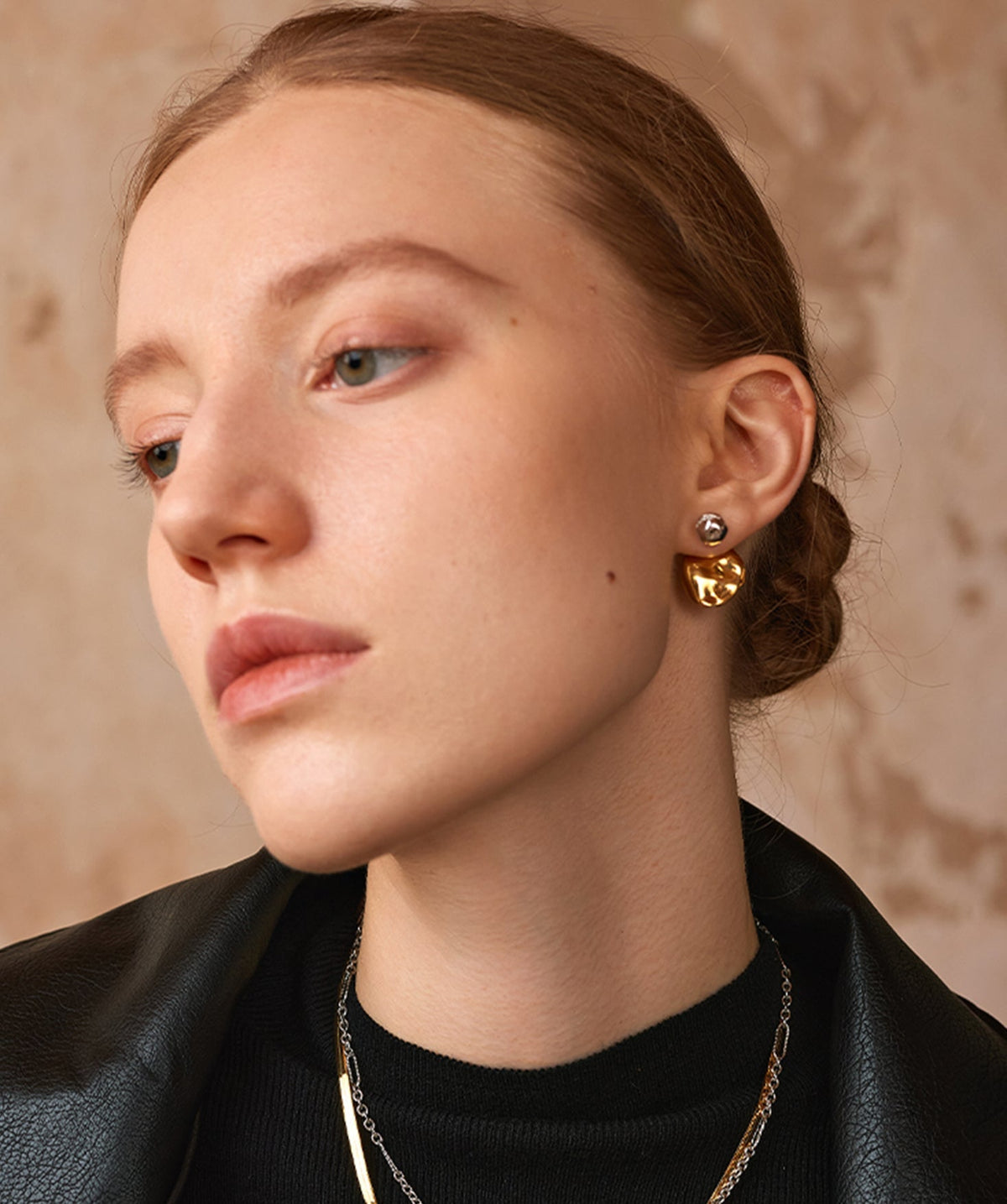 Molten Eroded Mini Stud Earrings