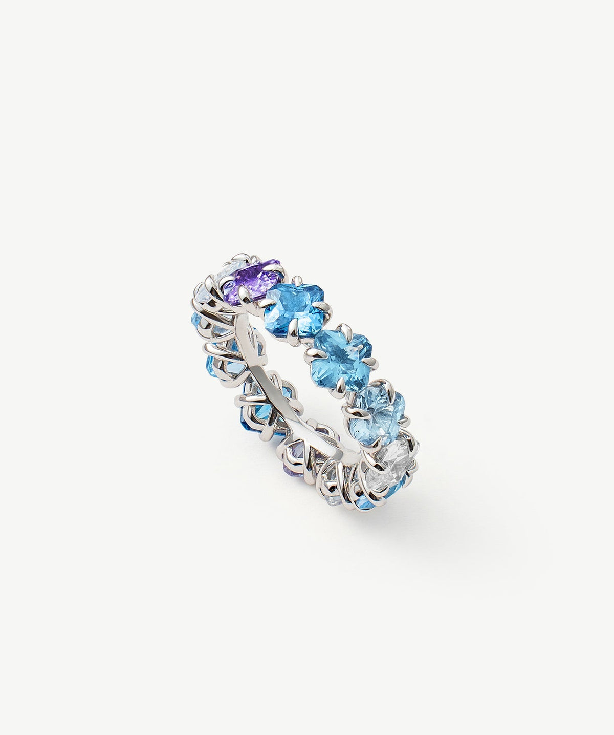 Wilda Gemstone Aurora Eternity Ring
