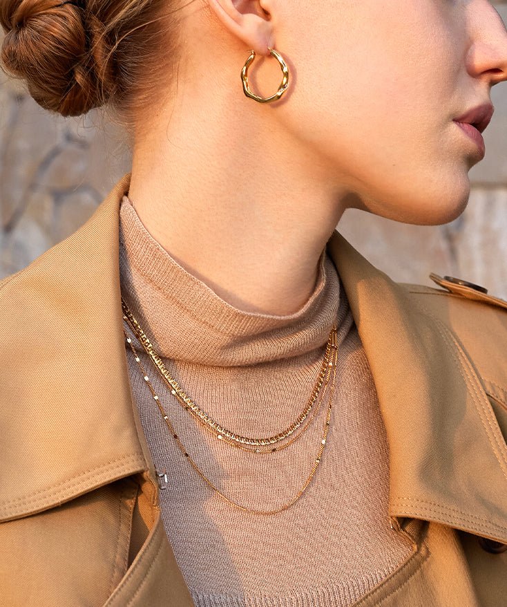 Classic Disc Layered Necklace