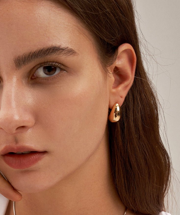 Classic Dome Hoop Earrings