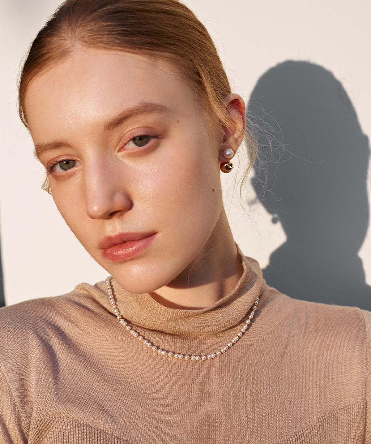 Classic Pearl Alternating Beaded Necklace