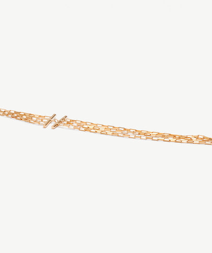 Modern Multi Box Chain Layering Necklace