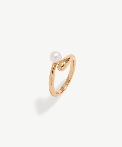 Molten Pearl Entwine Open Ring