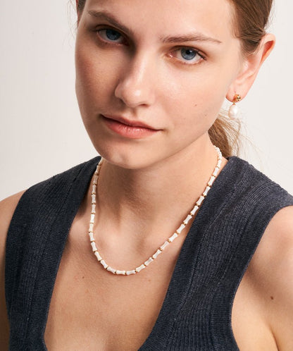 Ocean Gemstone Beaded Necklace