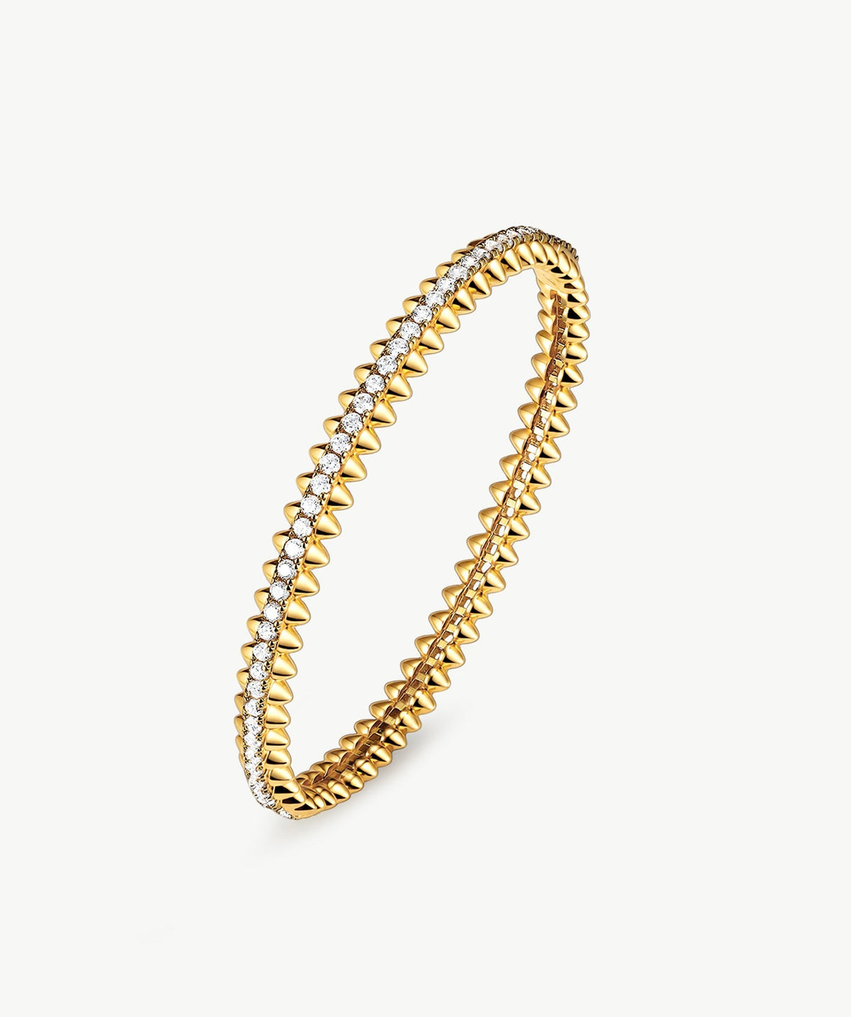 Rock Spike Lock Bangle