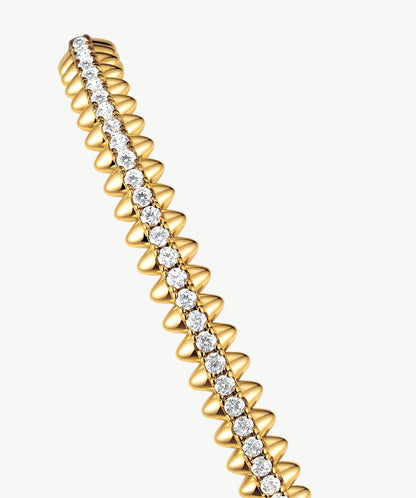Rock Spike Lock Bangle