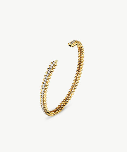 Rock Spike Lock Bangle