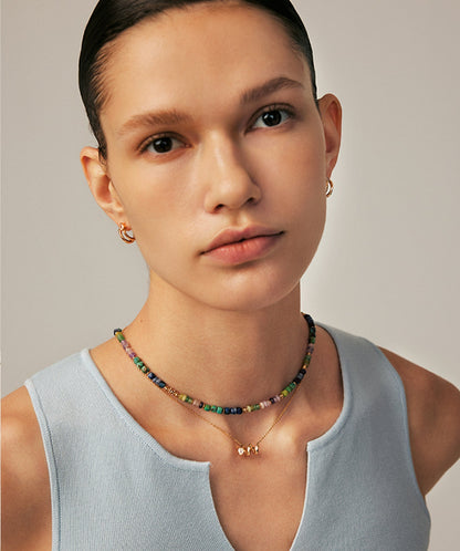 Artist Gemstone Chroma Beaded Necklace