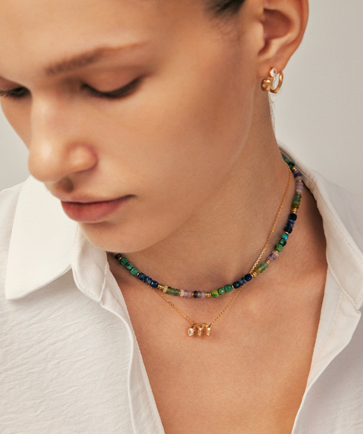 Artist Gemstone Chroma Beaded Necklace