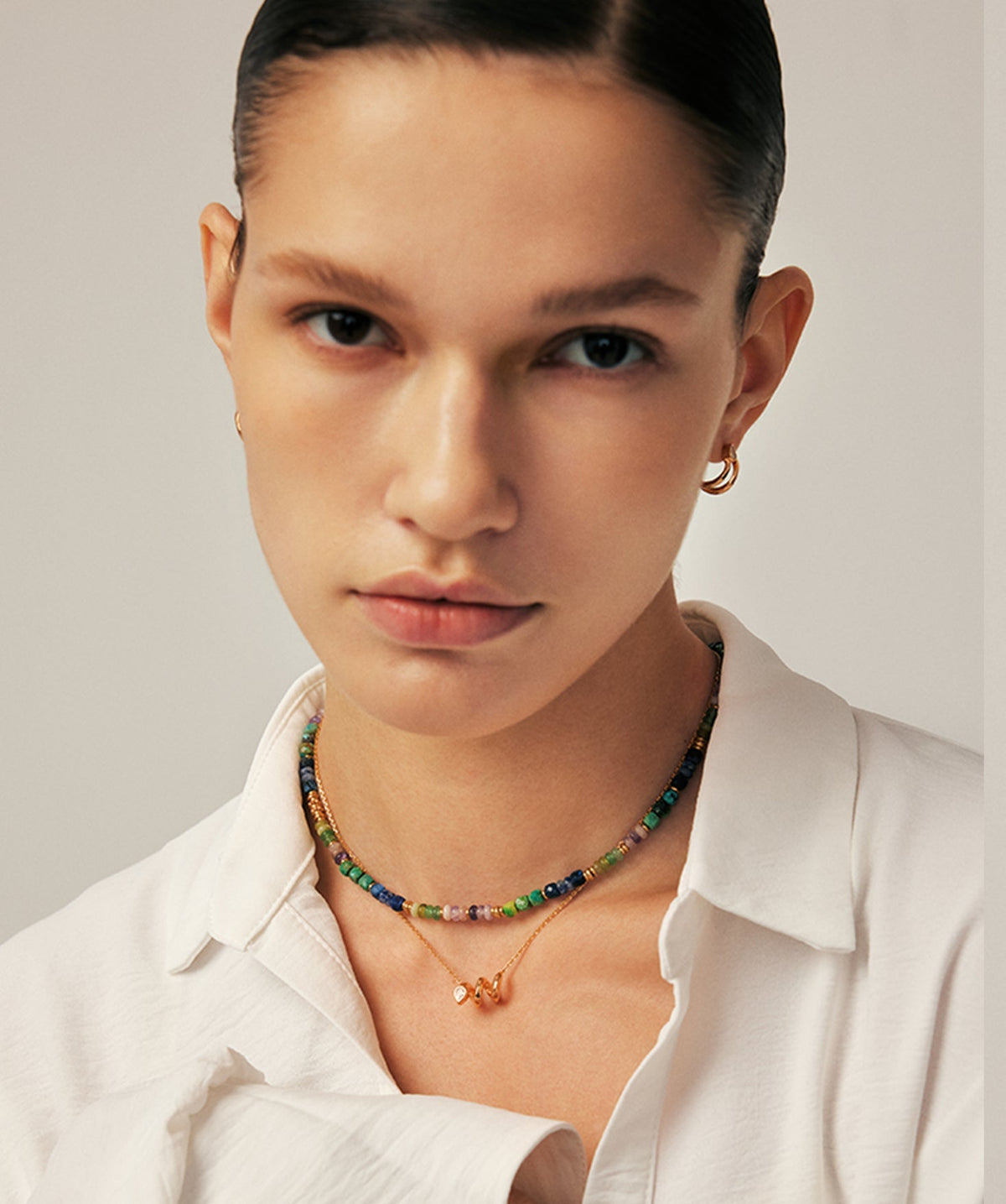 Artist Gemstone Chroma Beaded Necklace