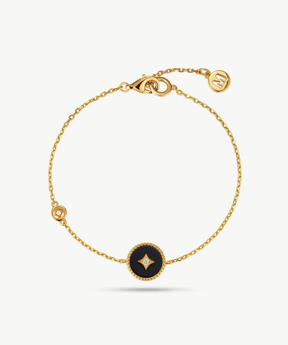 Aura Gemstone Copper Coin Station Bracelet