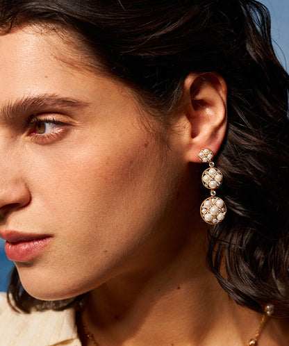 Bouquet Pearl Cocktail Earrings