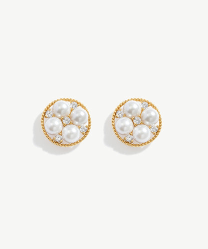 Bouquet Pearl Stud Earrings