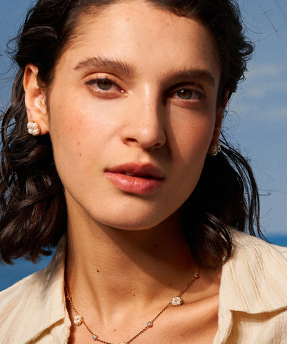 Bouquet Pearl Stud Earrings