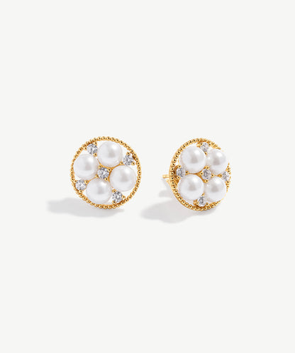 Bouquet Pearl Stud Earrings
