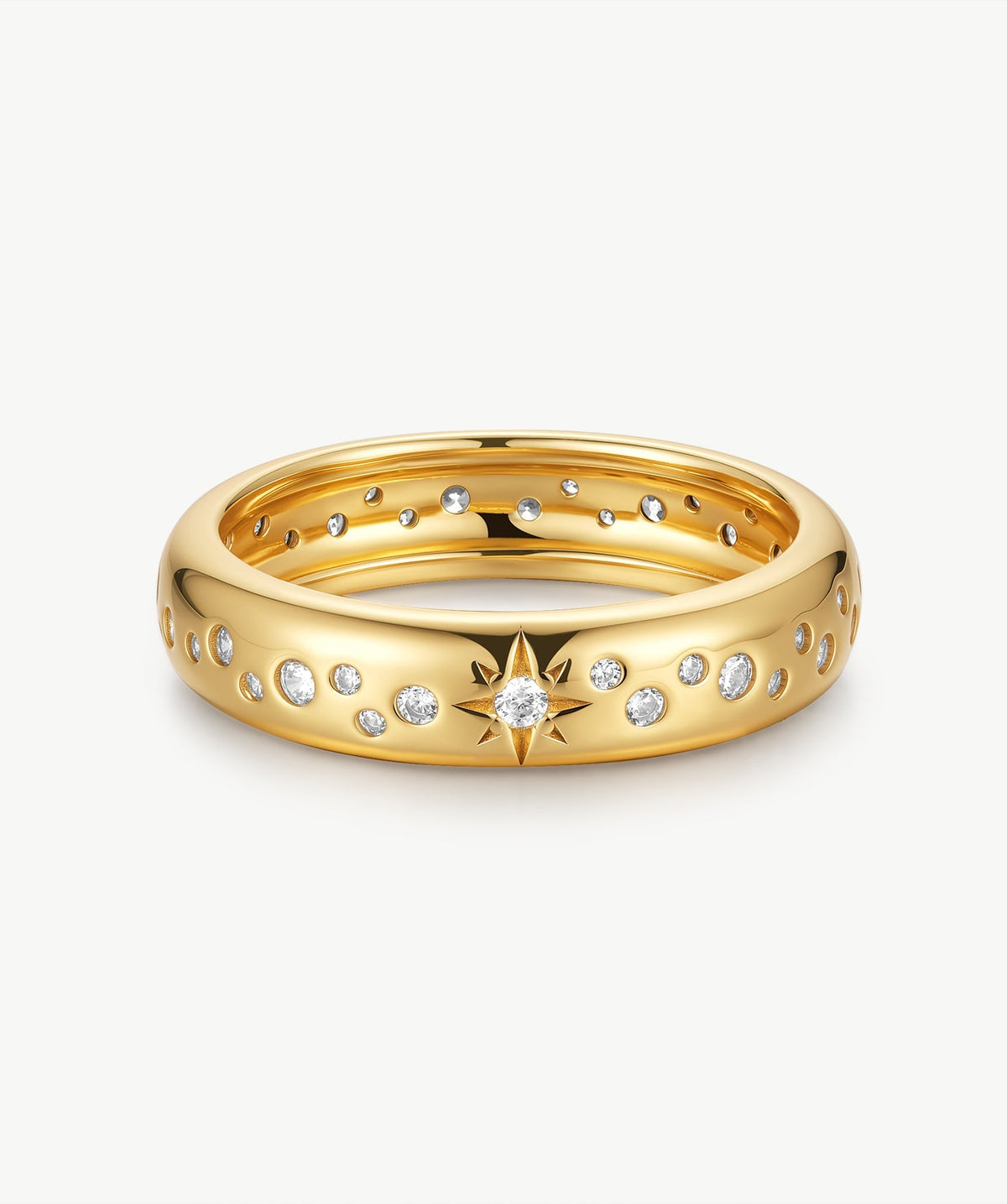 Cetus Eight-Pointed Star Rings