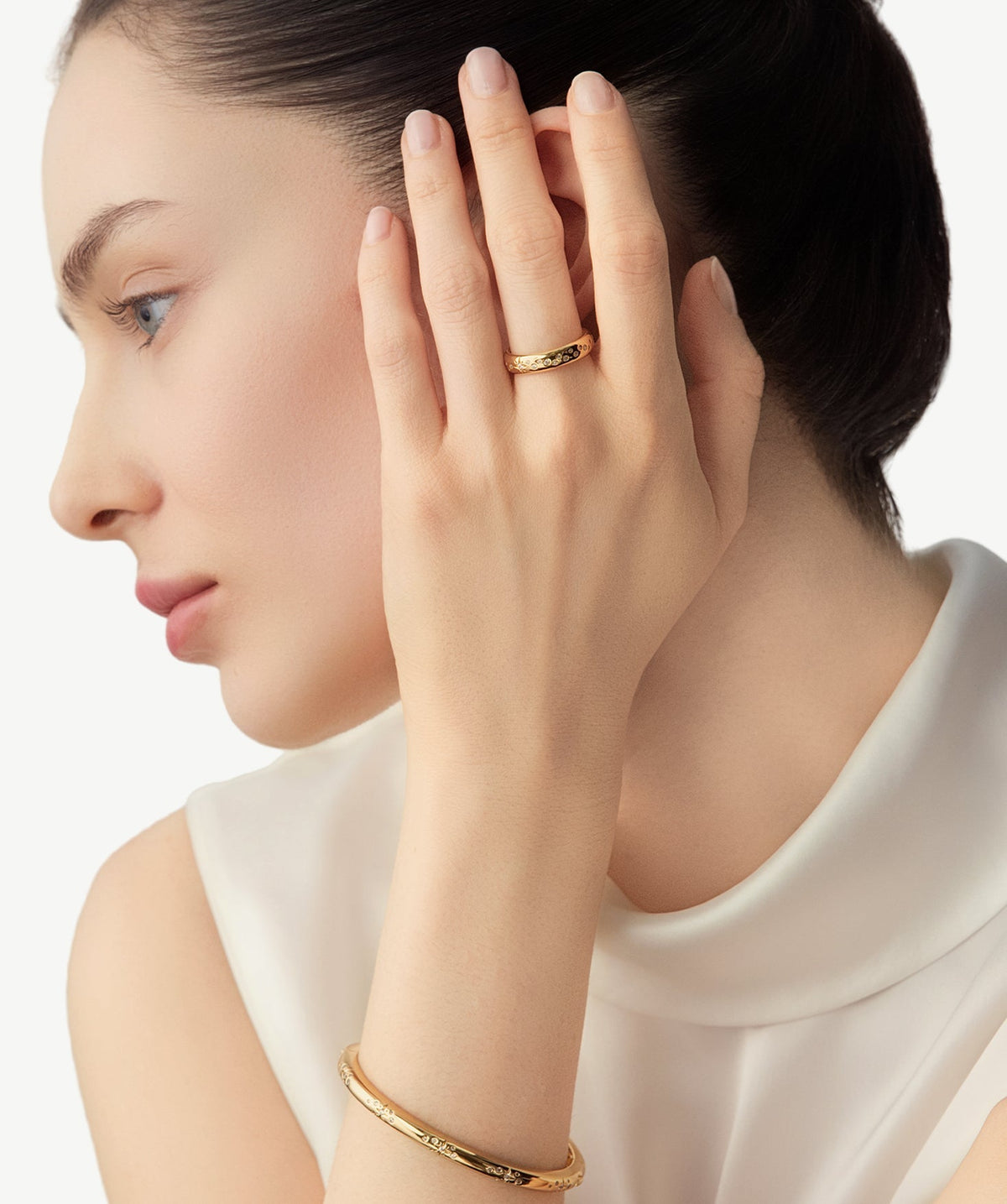 Cetus Eight-Pointed Star Rings