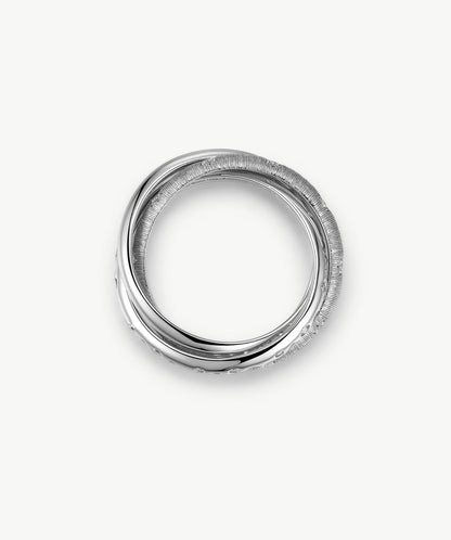Cetus Triple Band Crossover Ring