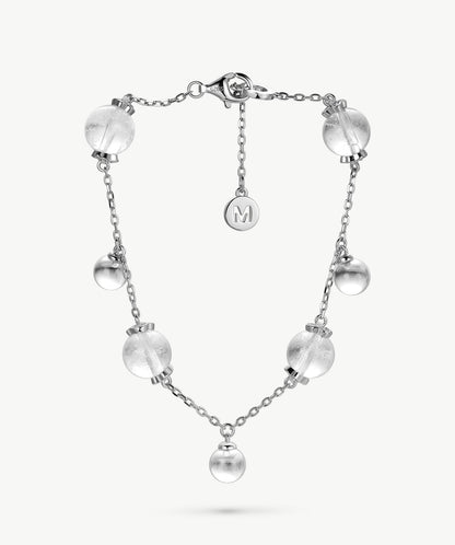 Cetus White Quartz Bracelet