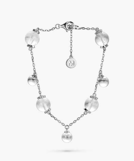 Cetus White Quartz Bracelet