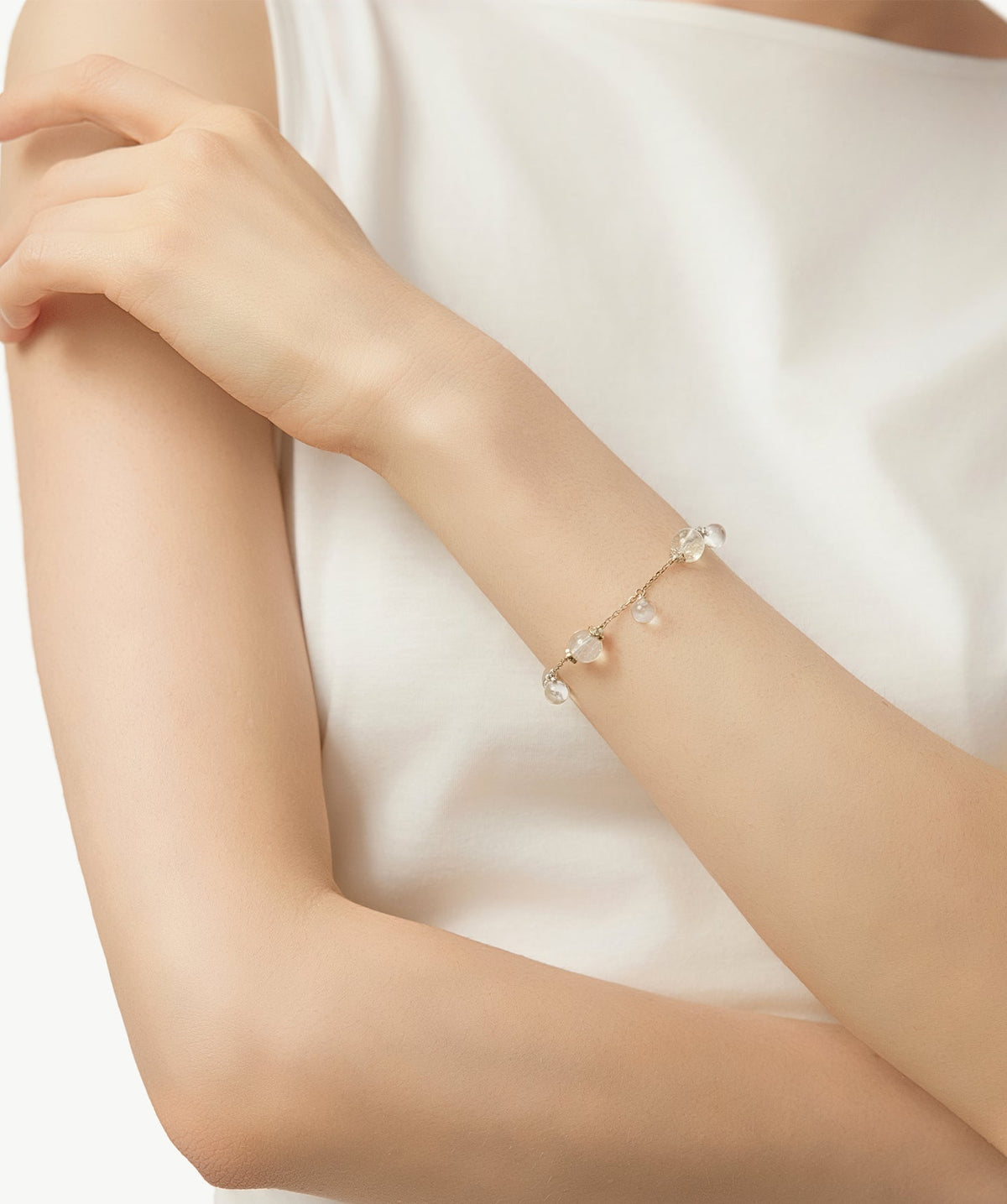 Cetus White Quartz Bracelet