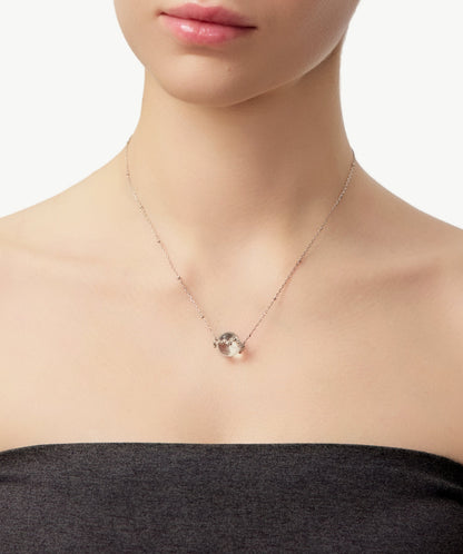 Cetus White Quartz Möbius Pendant Necklace