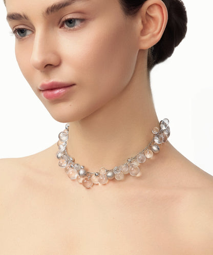 Cetus White Quartz Necklace