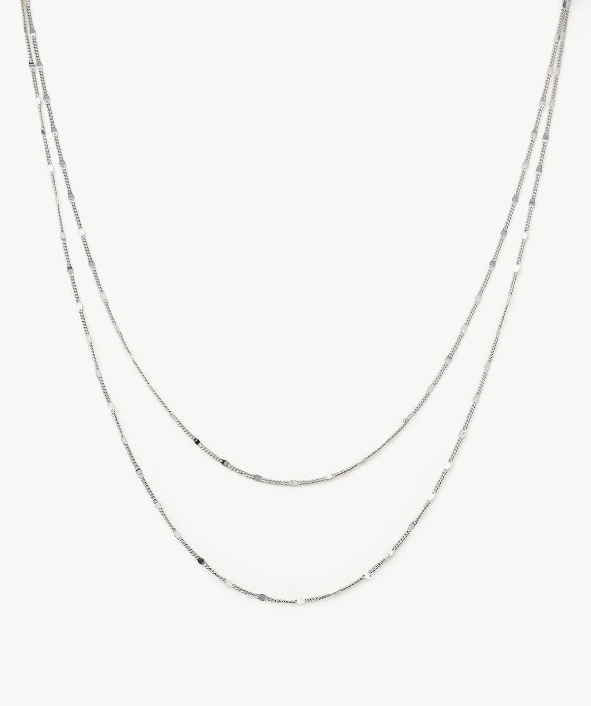 Classic Disc Layered Necklace