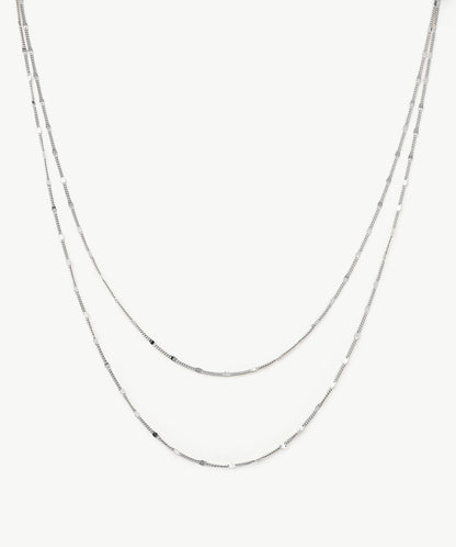Classic Disc Layered Necklace