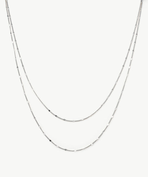 Classic Disc Layered Necklace
