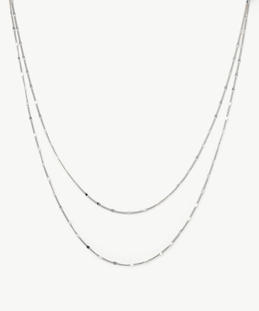 Classic Disc Layered Necklace