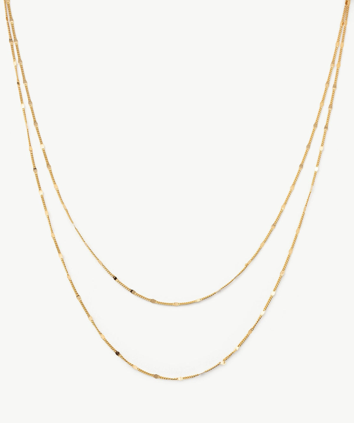 Classic Disc Layered Necklace