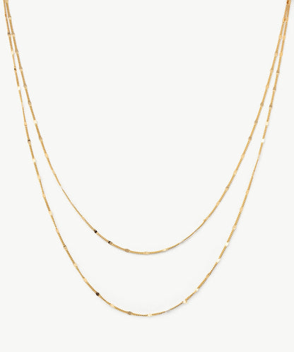 Classic Disc Layered Necklace