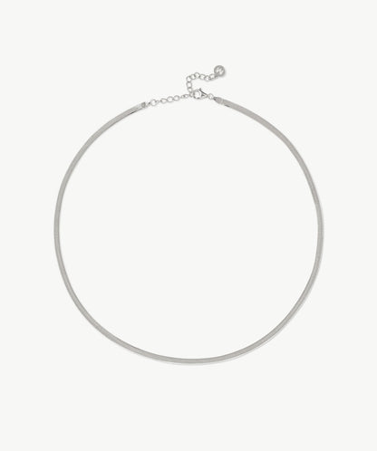 Classic Herringbone Chain Necklace