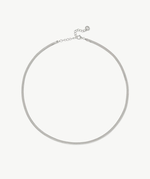 Classic Herringbone Chain Necklace