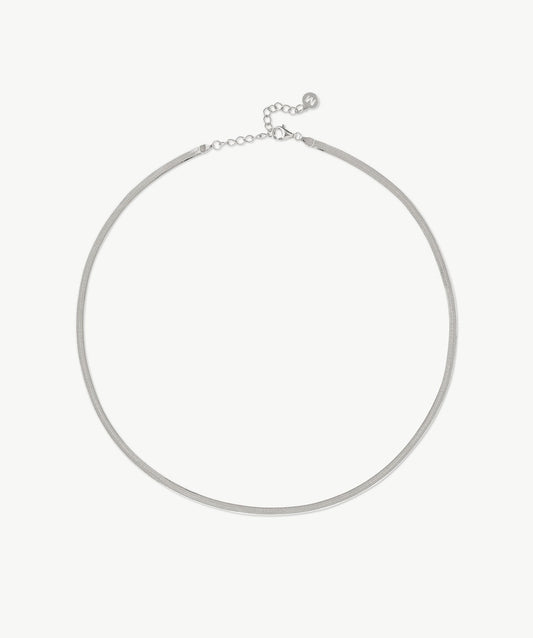 Classic Herringbone Chain Necklace