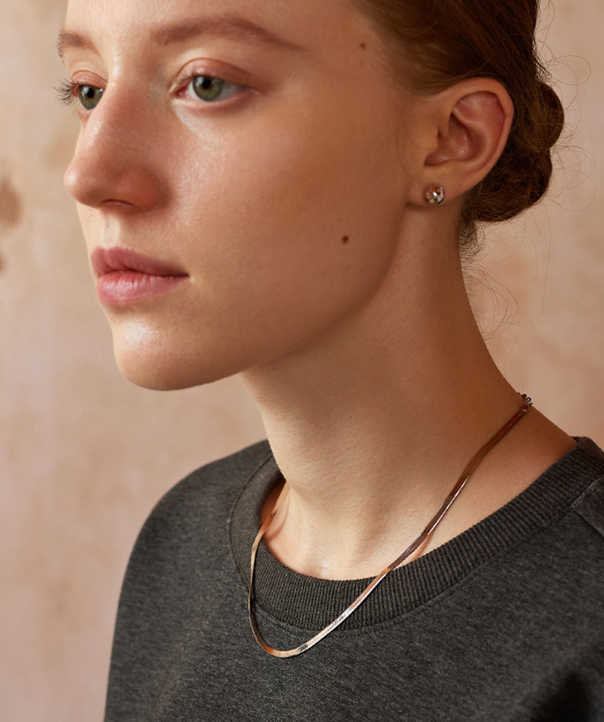 Classic Herringbone Chain Necklace