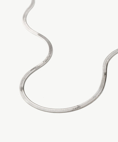Classic Herringbone Chain Necklace