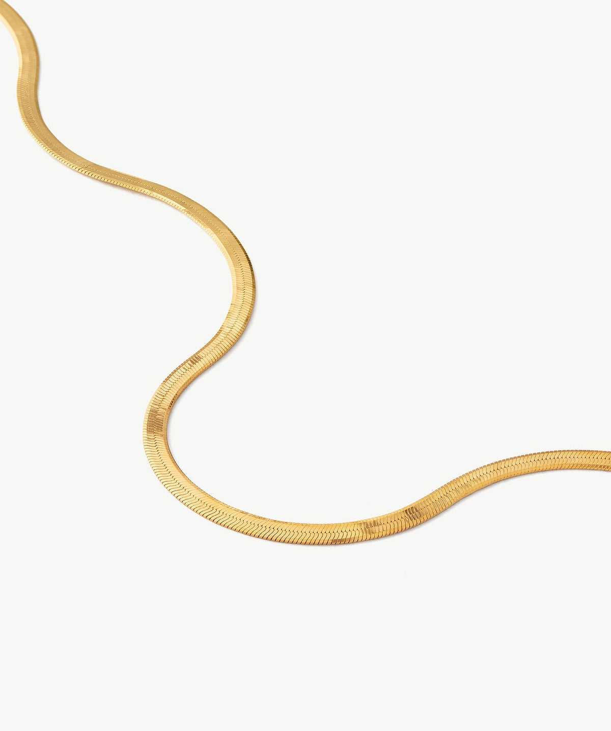 Classic Herringbone Chain Necklace