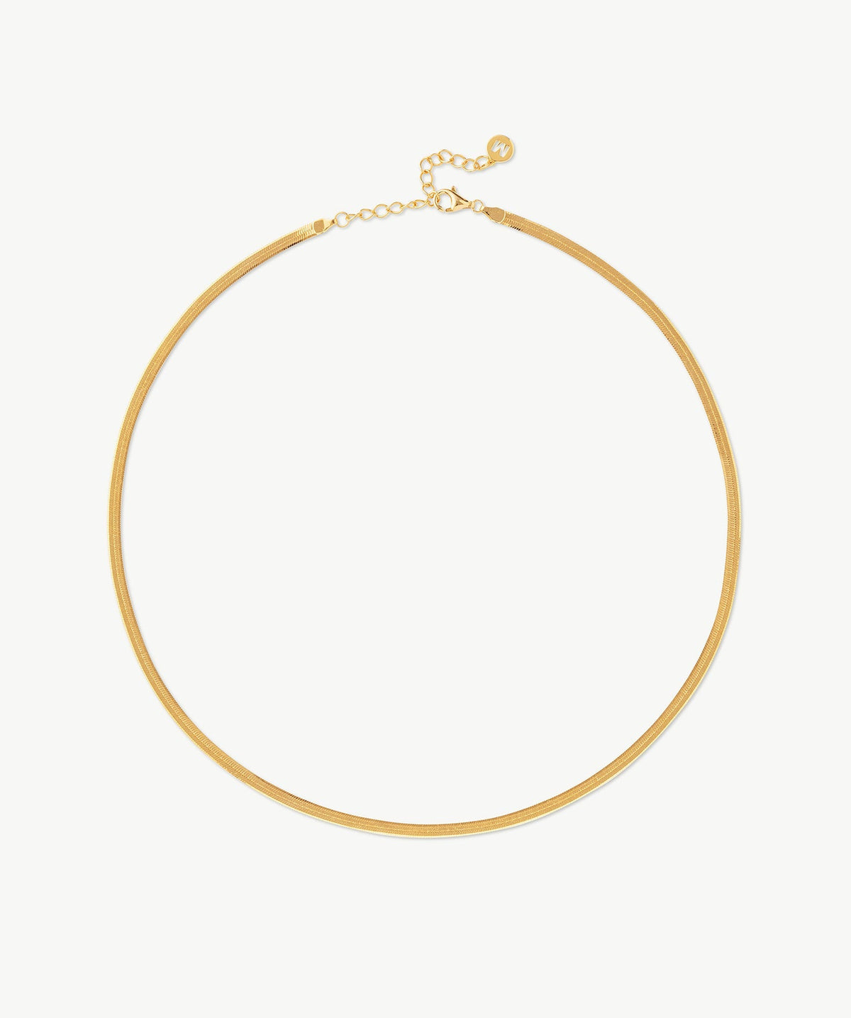 Classic Herringbone Chain Necklace