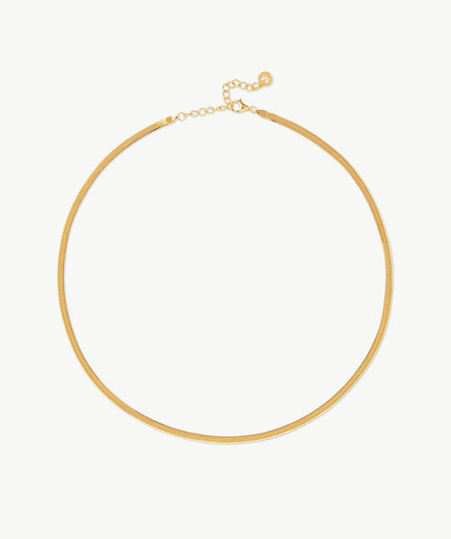 Classic Herringbone Chain Necklace