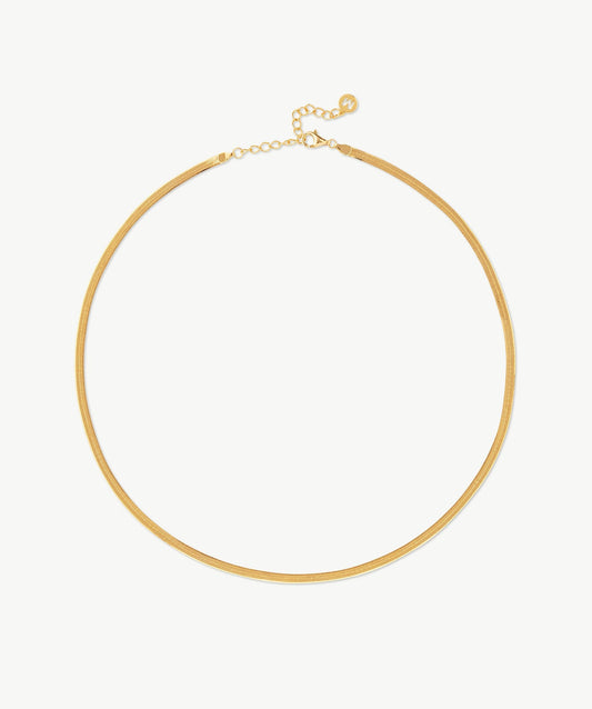 Classic Herringbone Chain Necklace
