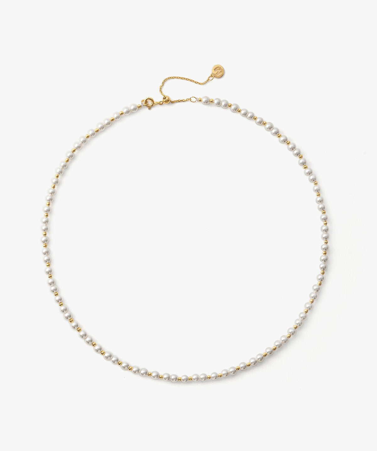 Classic Pearl Alternating Beaded Necklace