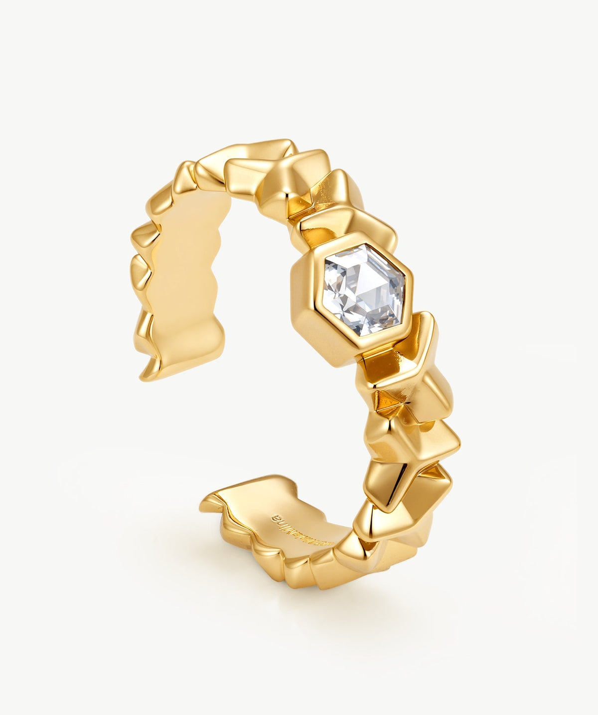 Lynka Chain-Link Solitaire Ring