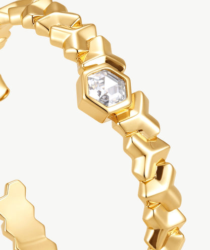 Lynka Chain-Link Solitaire Ring