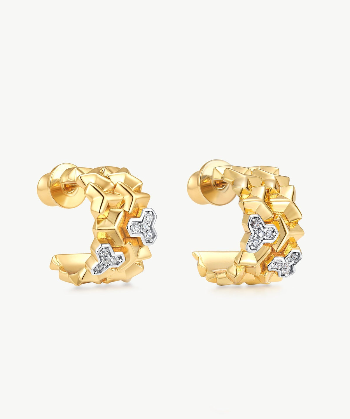Lynka Chain-Link Mini Hoop Earrings