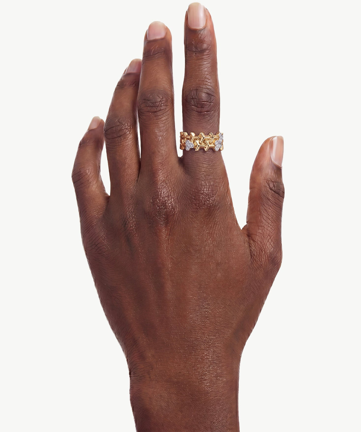 Lynka Chain-Link Band Ring