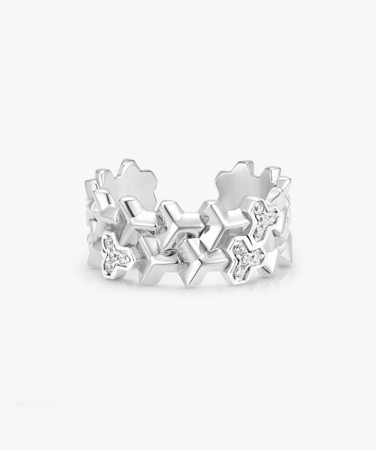 Lynka Chain-Link Band Ring