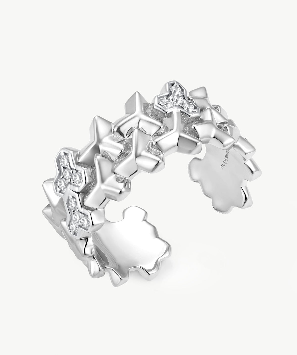 Lynka Chain-Link Band Ring